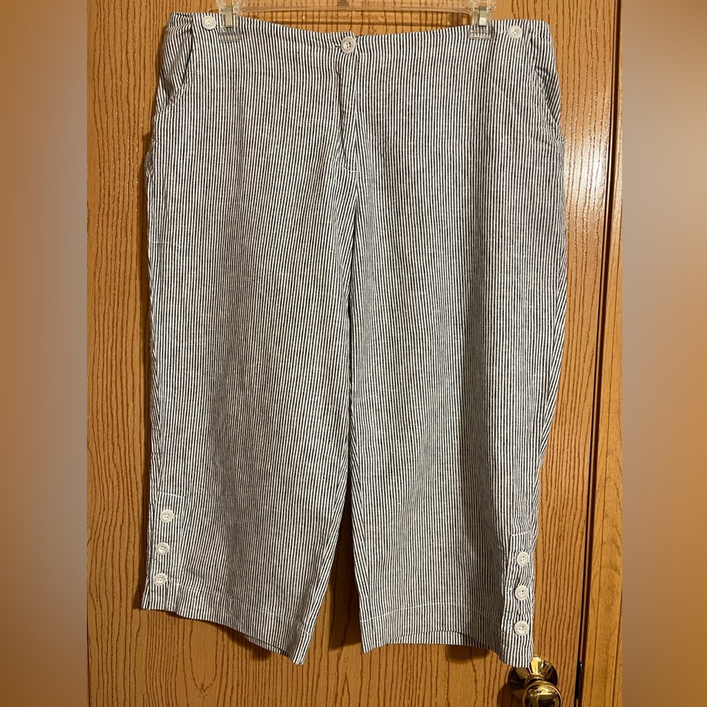 Avenue wide leg cropped pants
